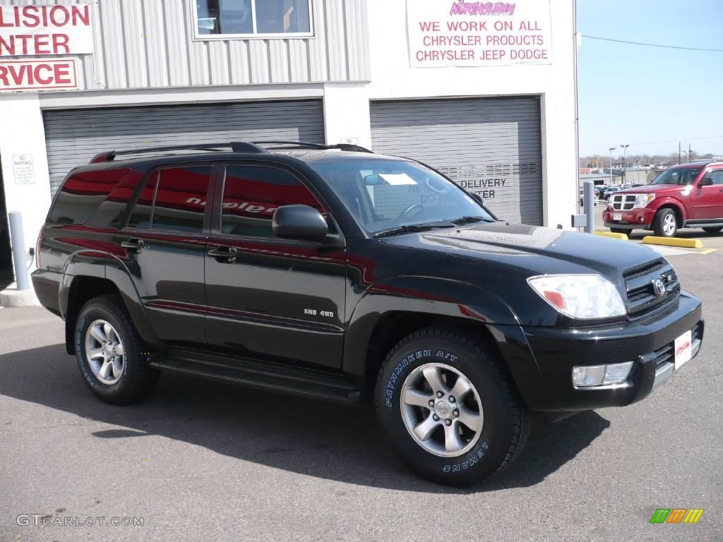 2004 4Runner SR5 4x4 - Black / Stone photo #3