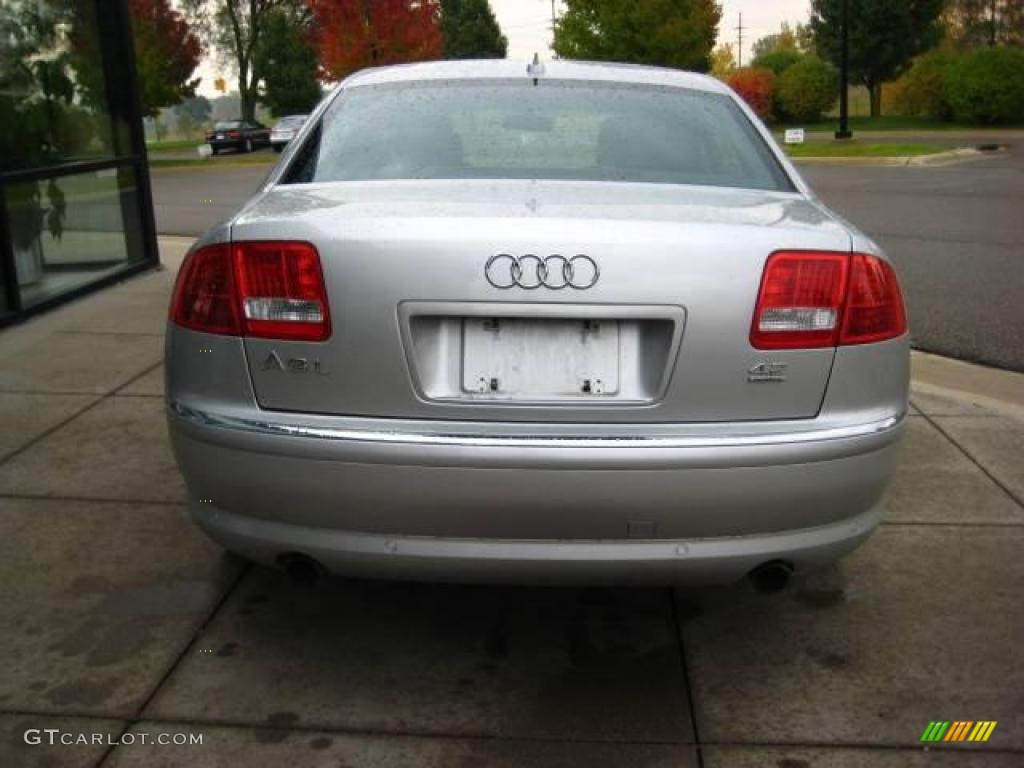2007 A8 L 4.2 quattro - Light Silver Metallic / Black photo #5