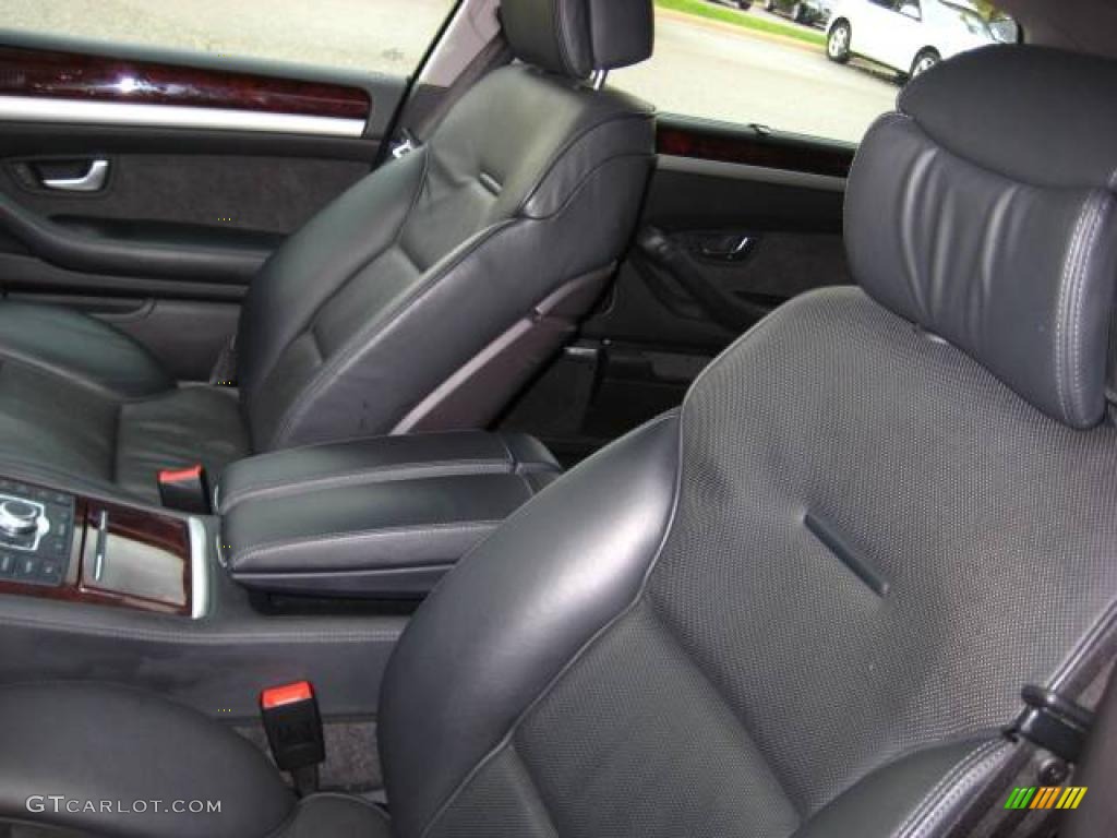 2007 A8 L 4.2 quattro - Light Silver Metallic / Black photo #11