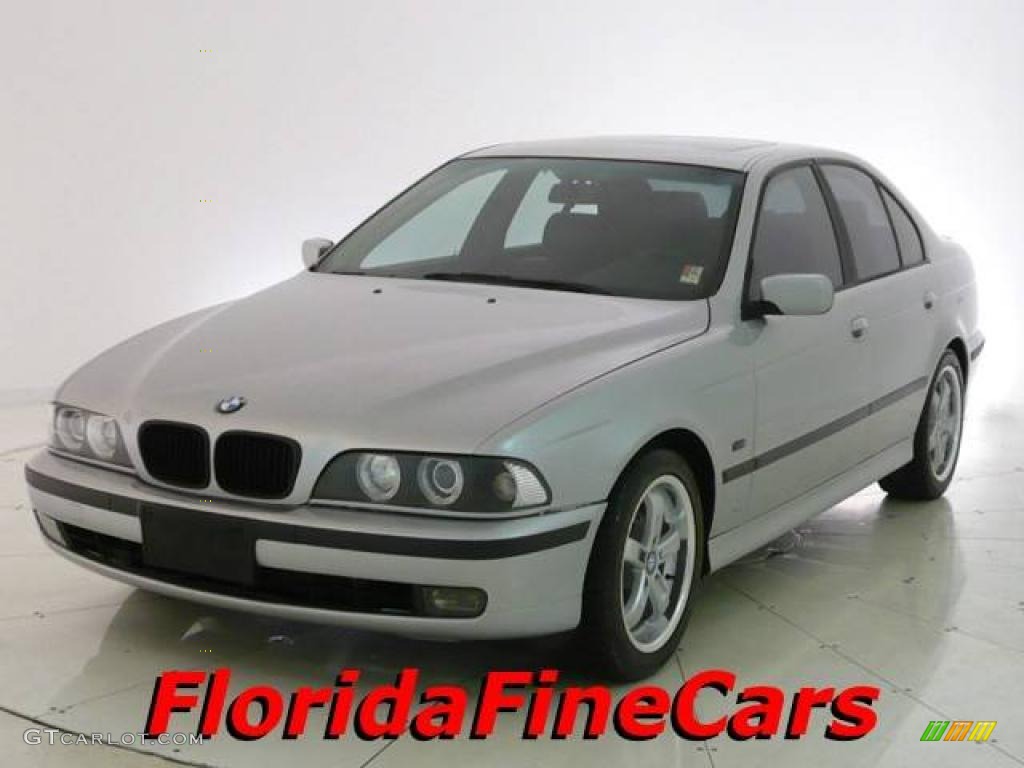 1999 5 Series 528i Sedan - Titanium Silver Metallic / Black photo #1