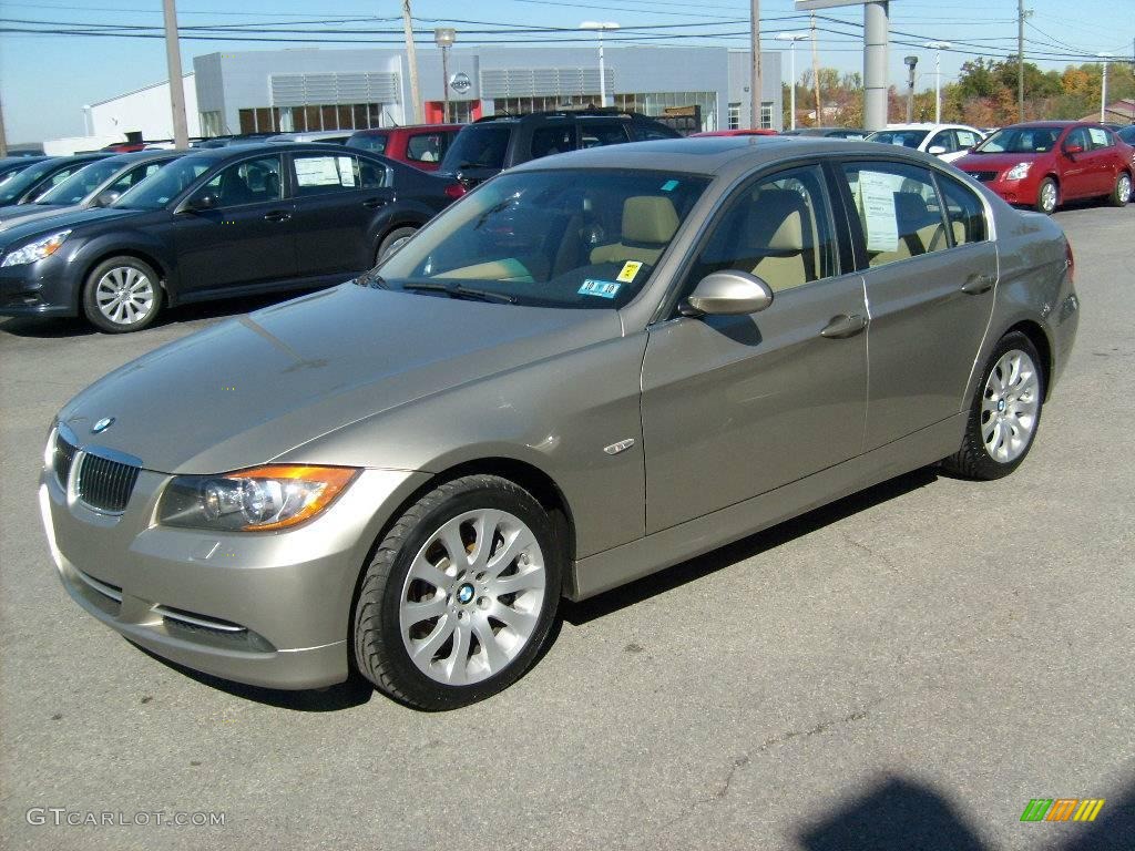 2007 3 Series 335xi Sedan - Platinum Bronze Metallic / Beige photo #3