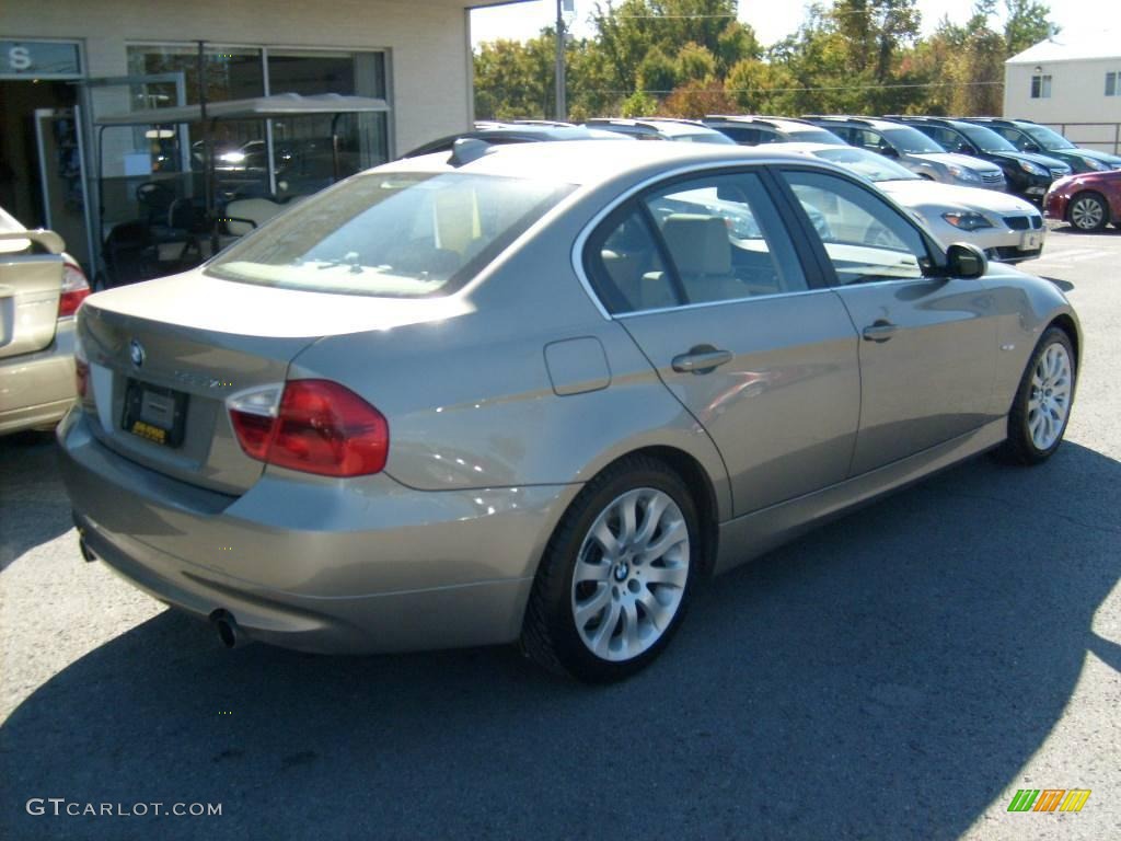 2007 3 Series 335xi Sedan - Platinum Bronze Metallic / Beige photo #7