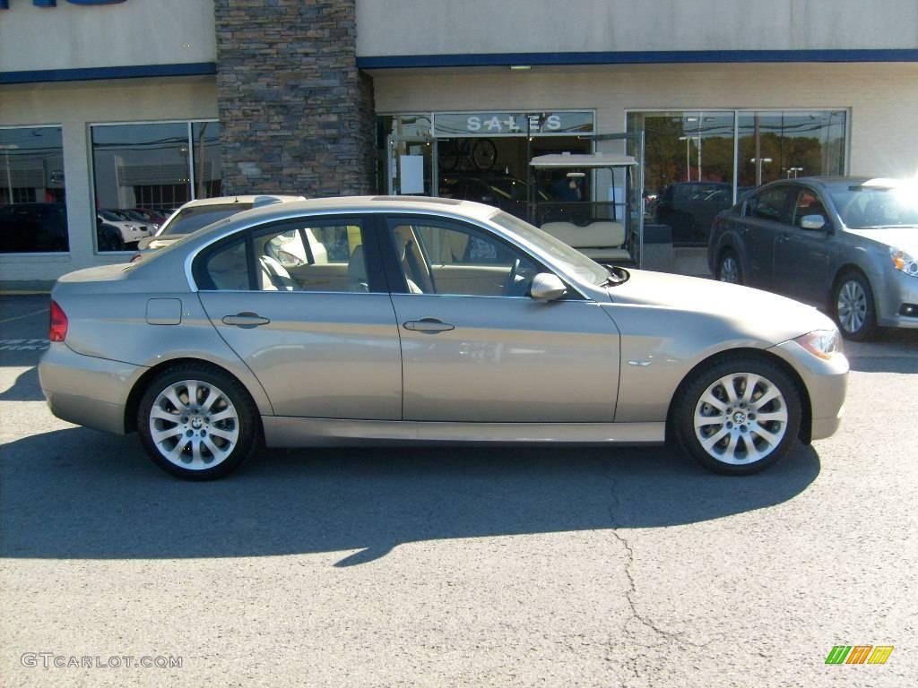 2007 3 Series 335xi Sedan - Platinum Bronze Metallic / Beige photo #8