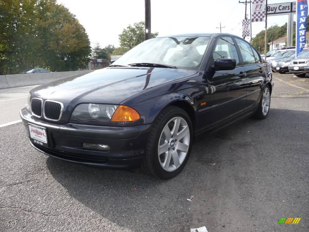 2001 3 Series 325i Sedan - Orient Blue Metallic / Sand photo #1