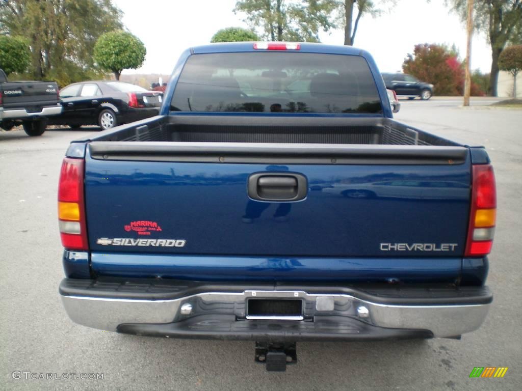 2001 Silverado 1500 LS Extended Cab - Indigo Blue Metallic / Tan photo #8