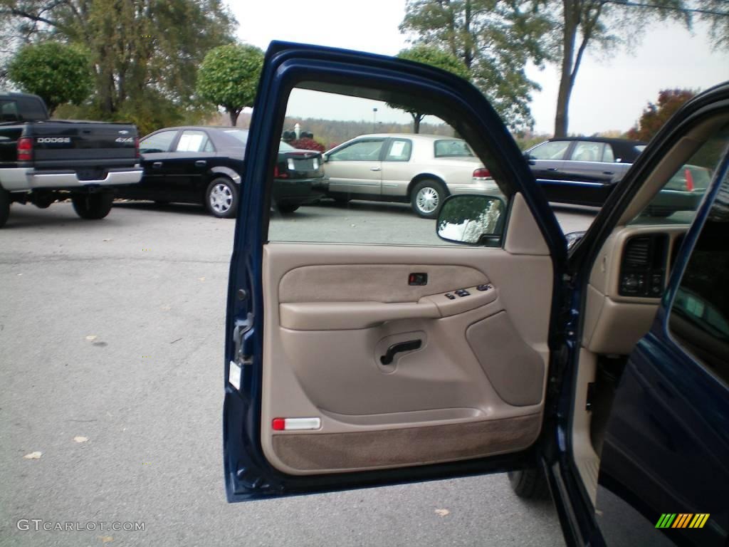2001 Silverado 1500 LS Extended Cab - Indigo Blue Metallic / Tan photo #15