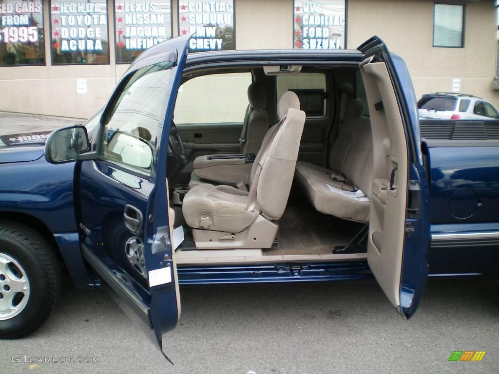 2001 Silverado 1500 LS Extended Cab - Indigo Blue Metallic / Tan photo #16