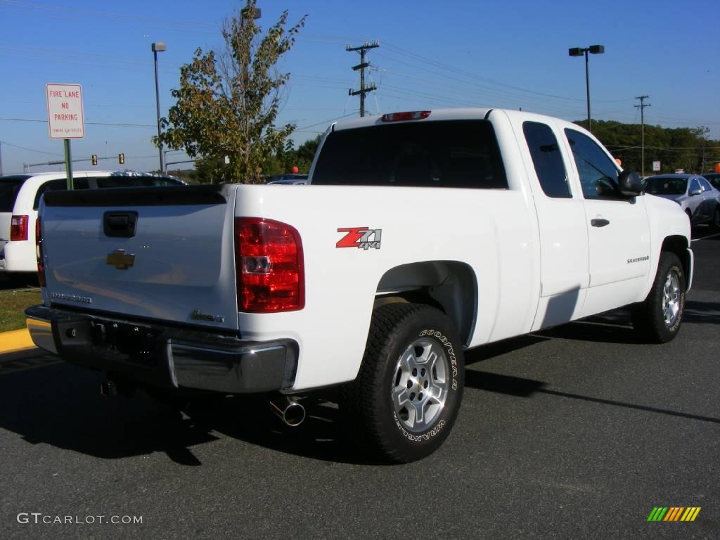 2008 Silverado 1500 LT Extended Cab 4x4 - Summit White / Ebony photo #8