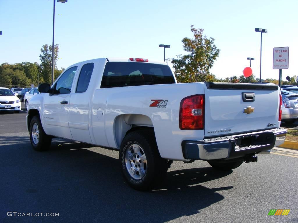 2008 Silverado 1500 LT Extended Cab 4x4 - Summit White / Ebony photo #10