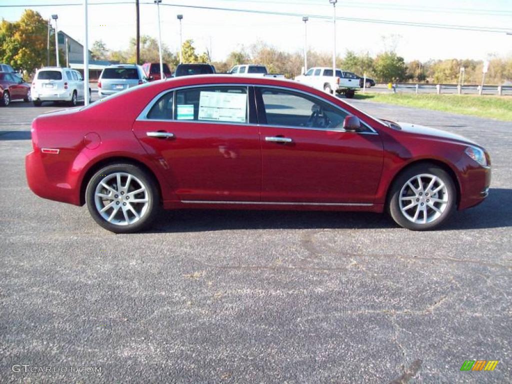 2010 Malibu LTZ Sedan - Red Jewel Tintcoat / Cocoa/Cashmere photo #5