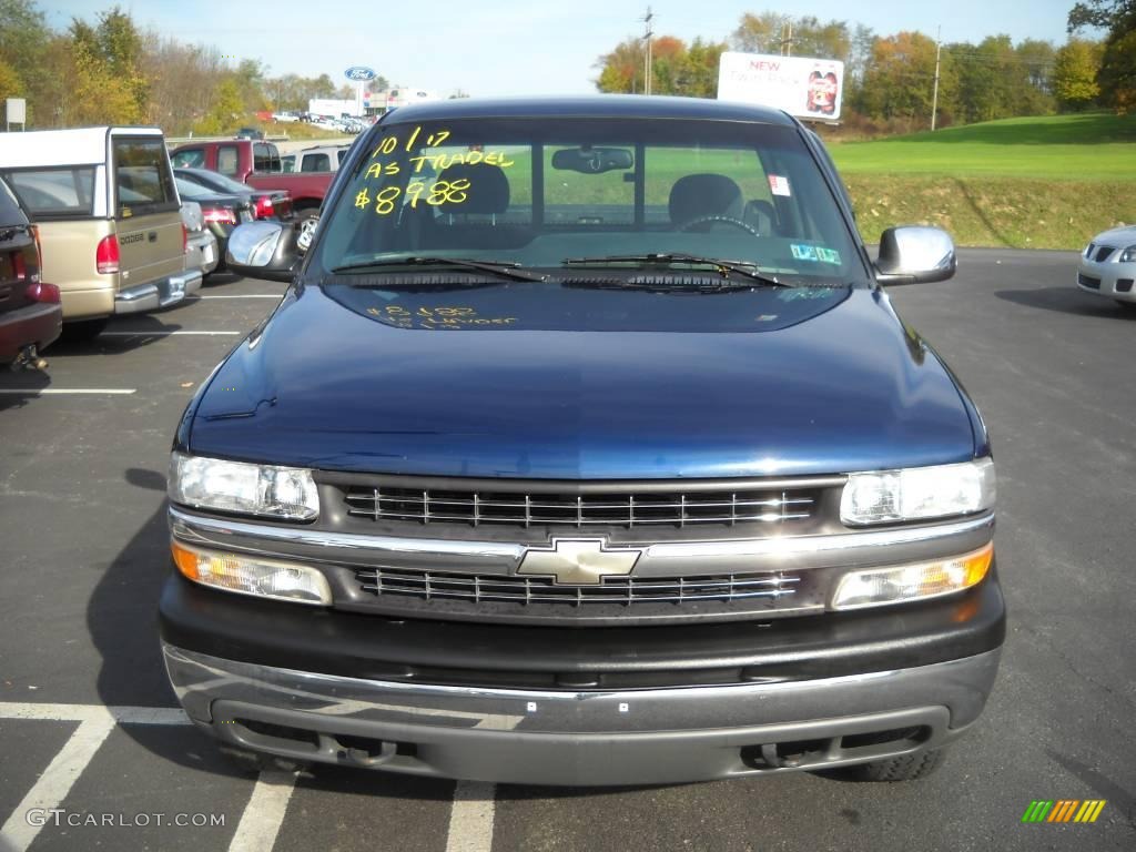 1999 Silverado 1500 LS Regular Cab 4x4 - Indigo Blue Metallic / Graphite photo #15