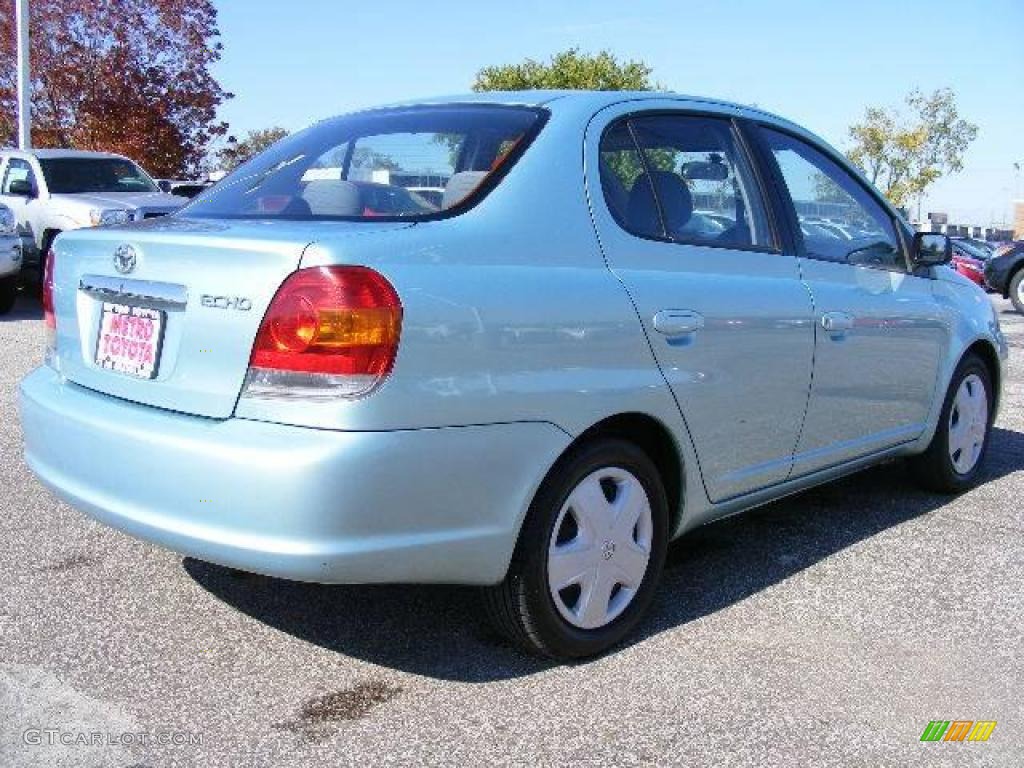2003 ECHO Sedan - Aqua Ice Opalescent / Shadow Gray photo #3