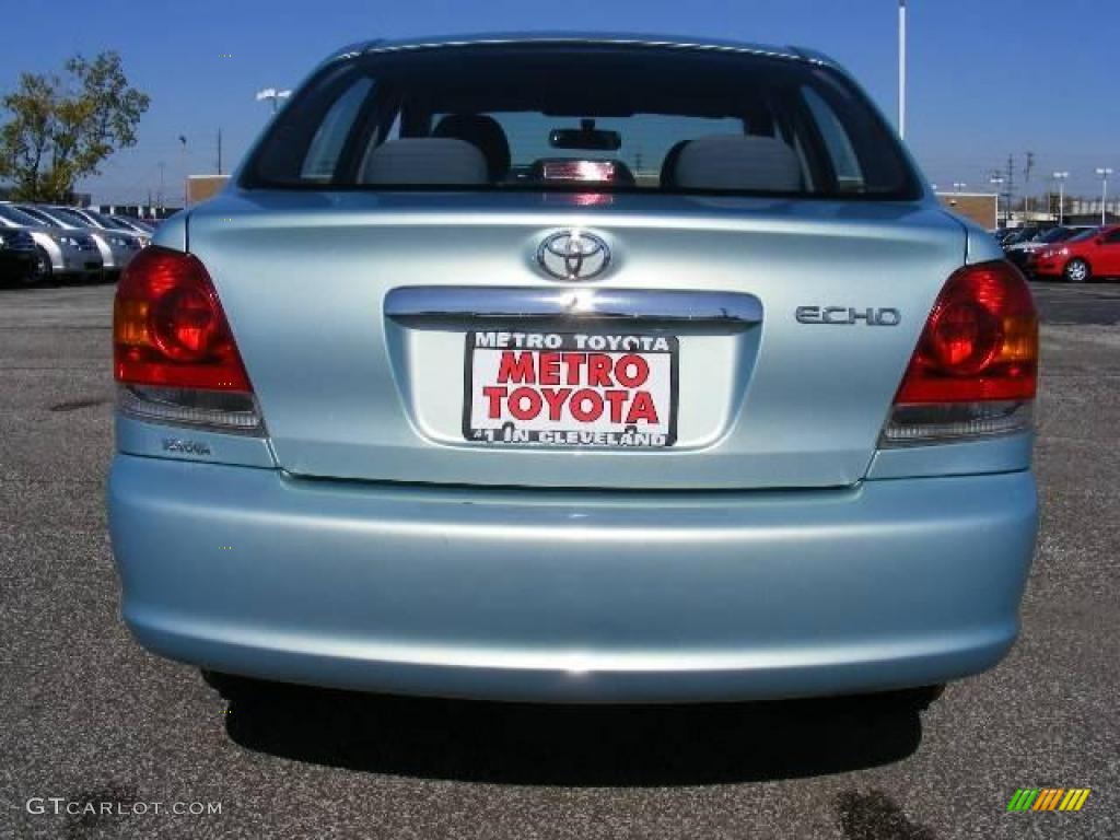 2003 ECHO Sedan - Aqua Ice Opalescent / Shadow Gray photo #4