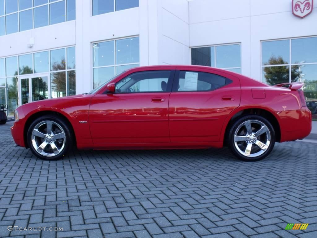 2008 Charger R/T - TorRed / Dark Slate Gray photo #2