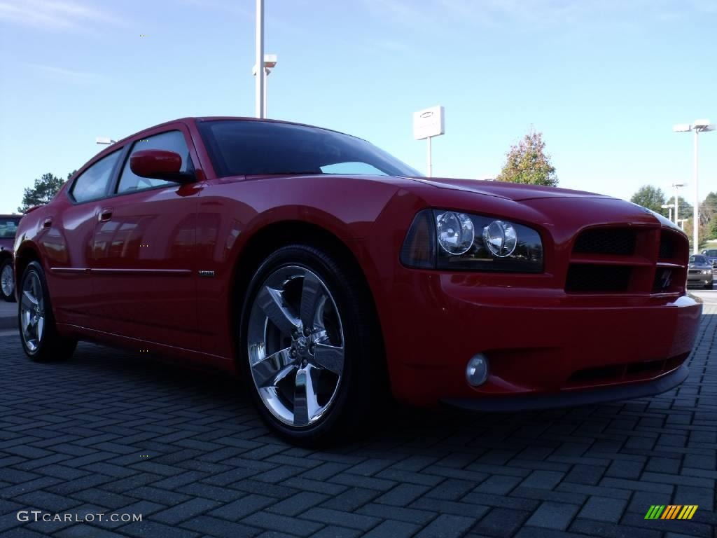 2008 Charger R/T - TorRed / Dark Slate Gray photo #7