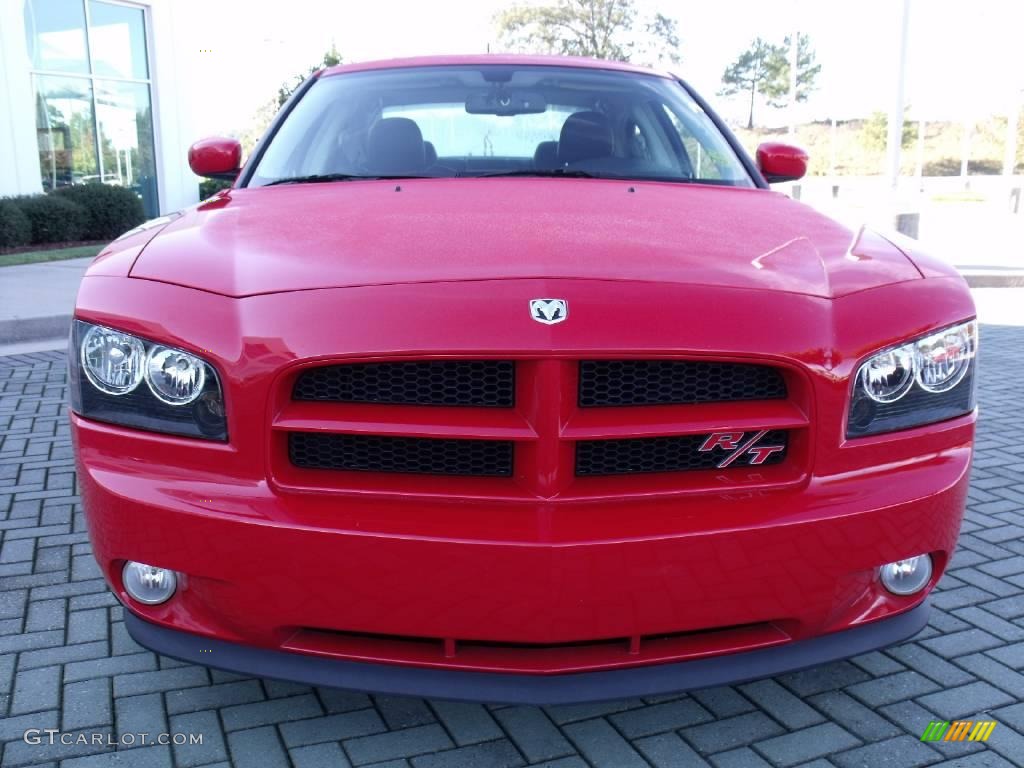2008 Charger R/T - TorRed / Dark Slate Gray photo #8