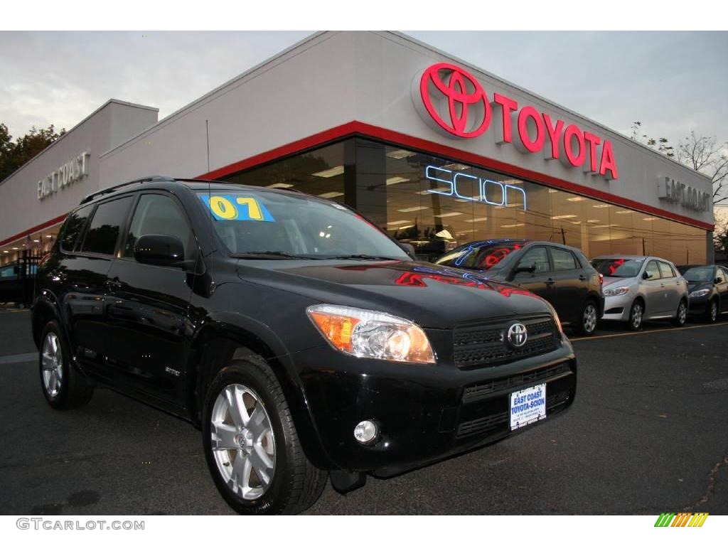 2007 RAV4 Sport 4WD - Black / Dark Charcoal photo #1