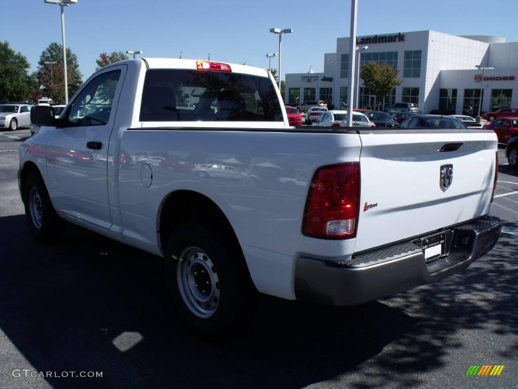 2010 Ram 1500 ST Regular Cab - Stone White / Dark Slate/Medium Graystone photo #2