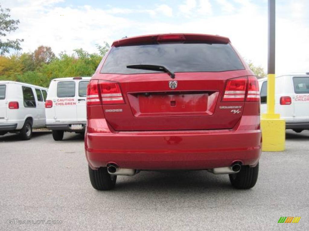 2010 Journey R/T - Inferno Red Crystal Pearl Coat / Dark Slate Gray photo #3