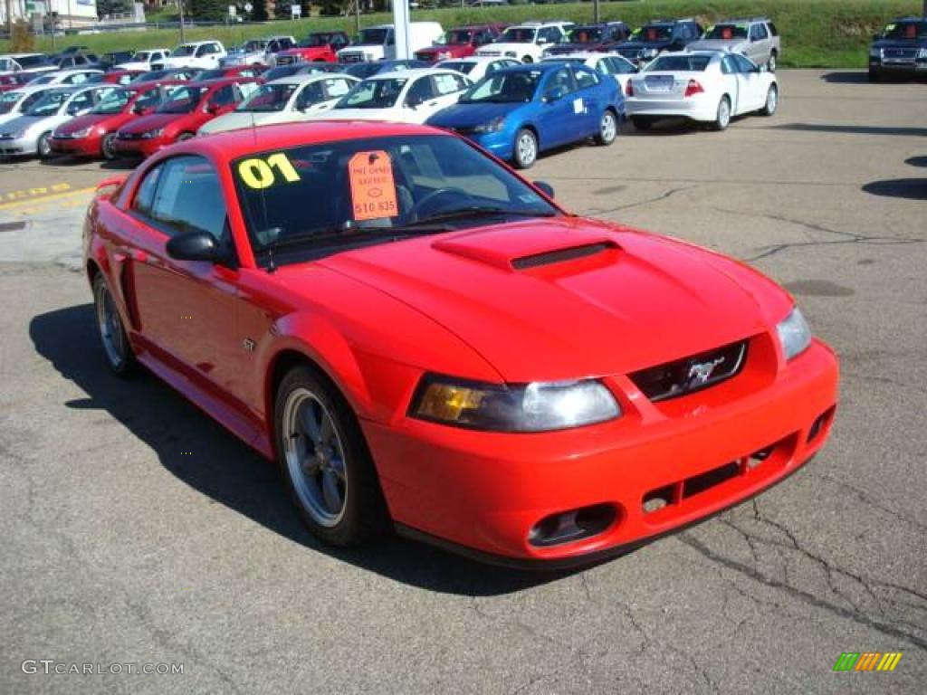 2001 Mustang GT Coupe - Performance Red / Dark Charcoal photo #6