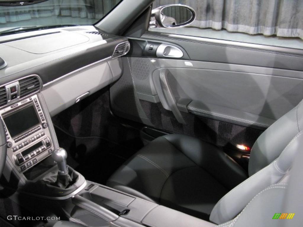 2008 911 Turbo Cabriolet - Meteor Grey Metallic / Stone Grey photo #11