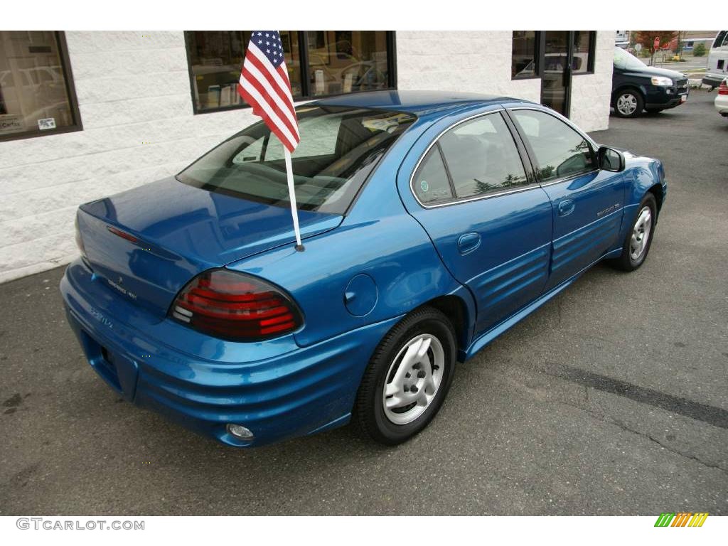 2000 Grand Am SE Sedan - Medium Gulf Blue Metallic / Dark Pewter photo #4