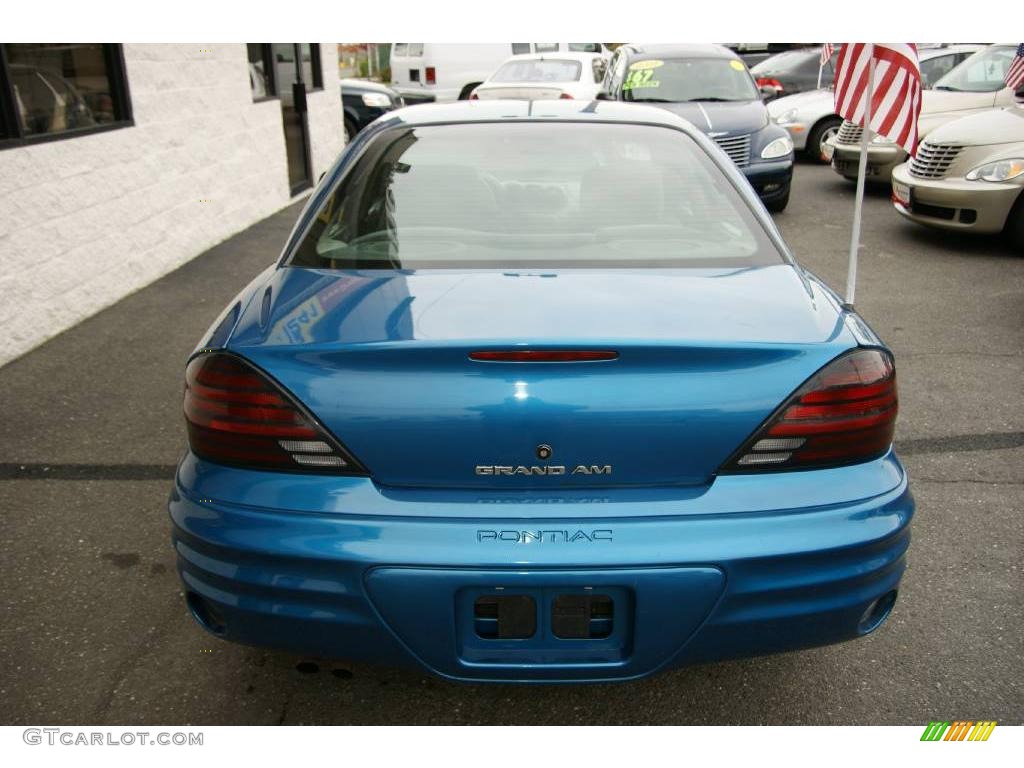 2000 Grand Am SE Sedan - Medium Gulf Blue Metallic / Dark Pewter photo #5