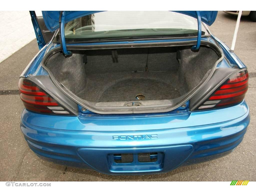 2000 Grand Am SE Sedan - Medium Gulf Blue Metallic / Dark Pewter photo #8