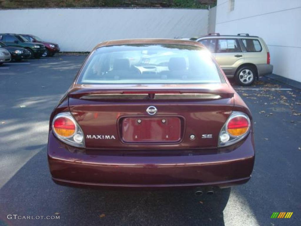 2003 Maxima SE - Merlot Red / Black photo #3