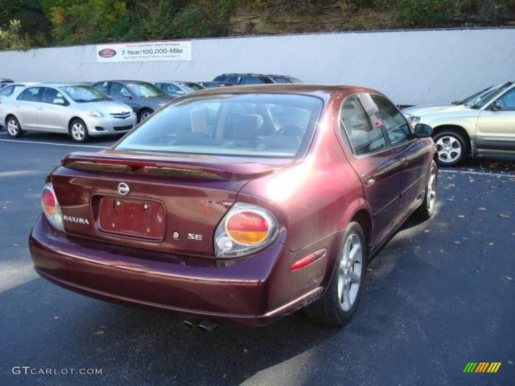 2003 Maxima SE - Merlot Red / Black photo #4