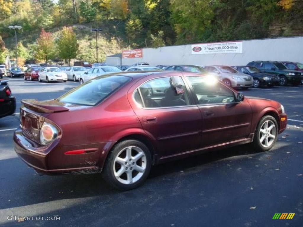 2003 Maxima SE - Merlot Red / Black photo #5