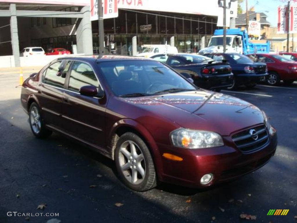 2003 Maxima SE - Merlot Red / Black photo #6
