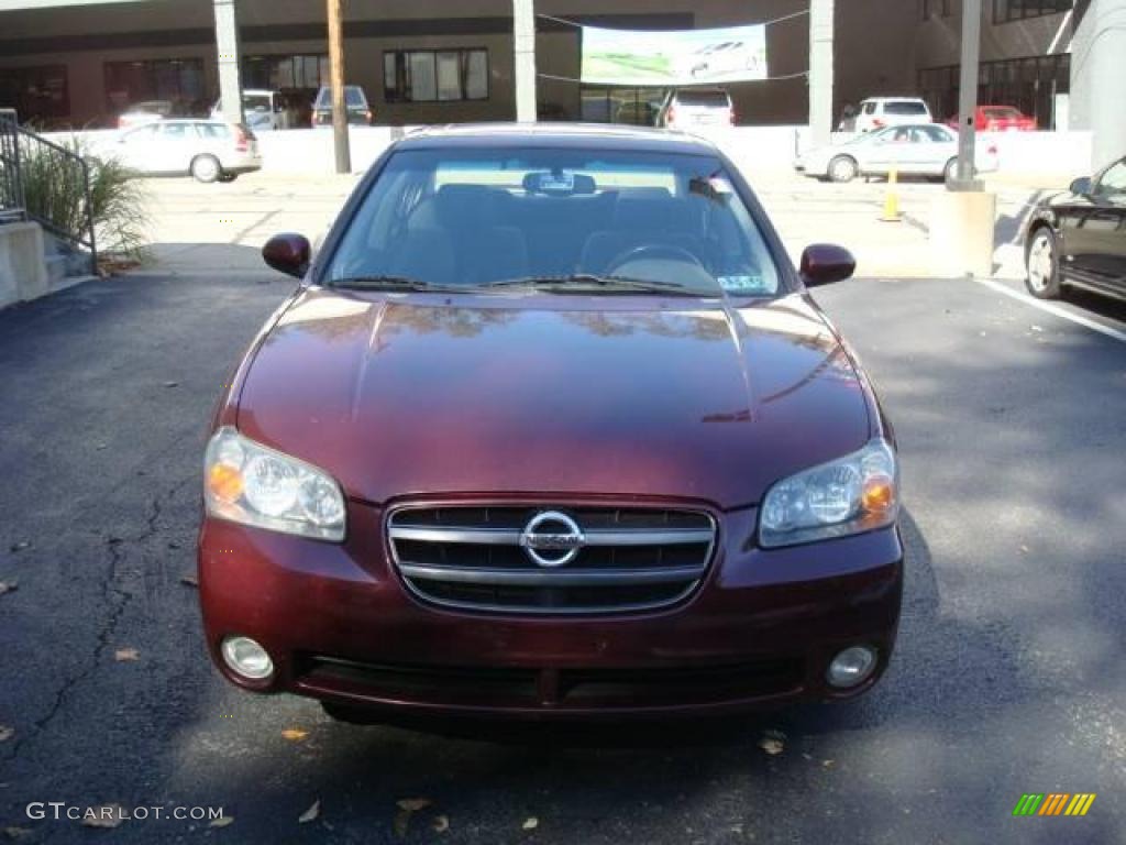 2003 Maxima SE - Merlot Red / Black photo #7