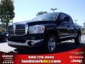 Brilliant Black Crystal Pearl 2009 Dodge Ram 2500 Big Horn Edition Quad Cab
