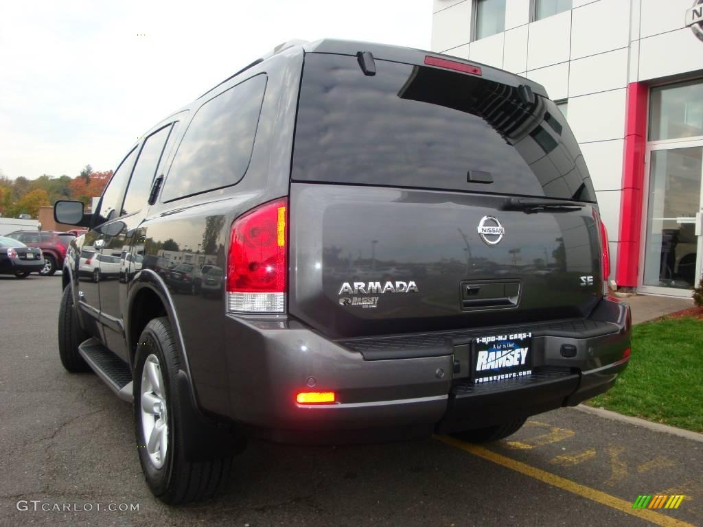 2008 Armada SE 4x4 - Smoke Gray / Charcoal photo #9