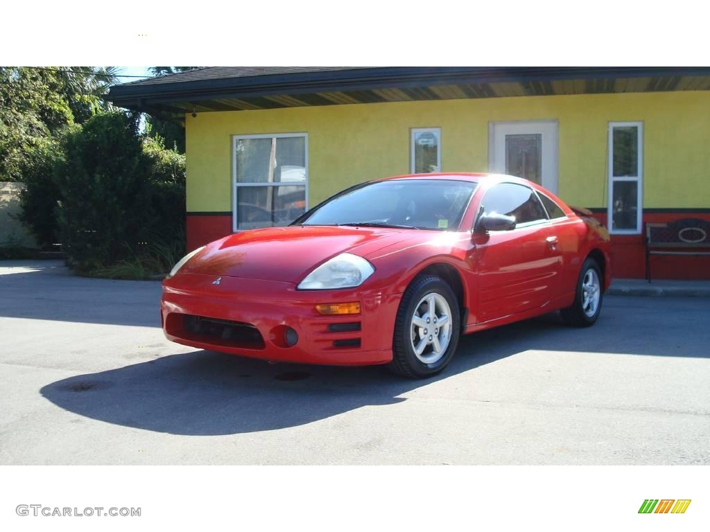 2003 Eclipse RS Coupe - Saronno Red / Sand Blast photo #1