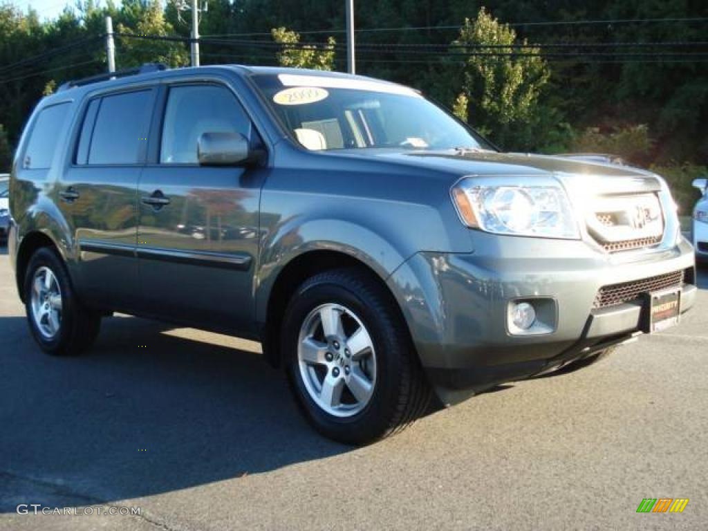 2009 Pilot EX 4WD - Nimbus Gray Metallic / Beige photo #5