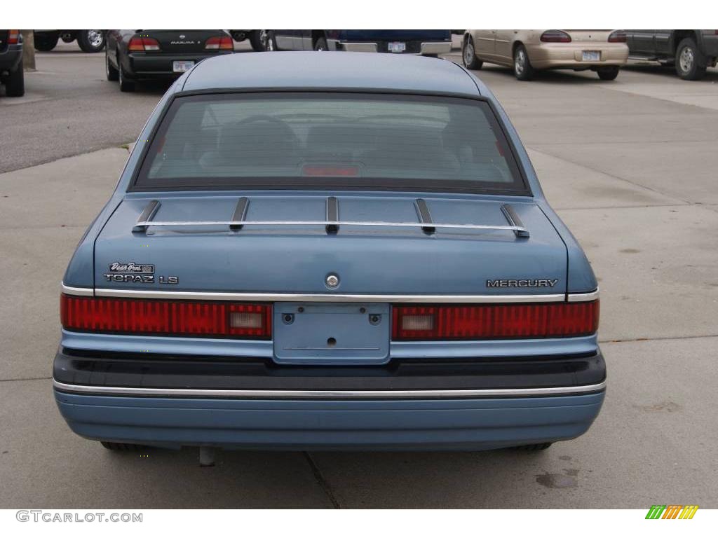 1991 Topaz LS Sedan - Crystal Blue Metallic / Blue photo #6