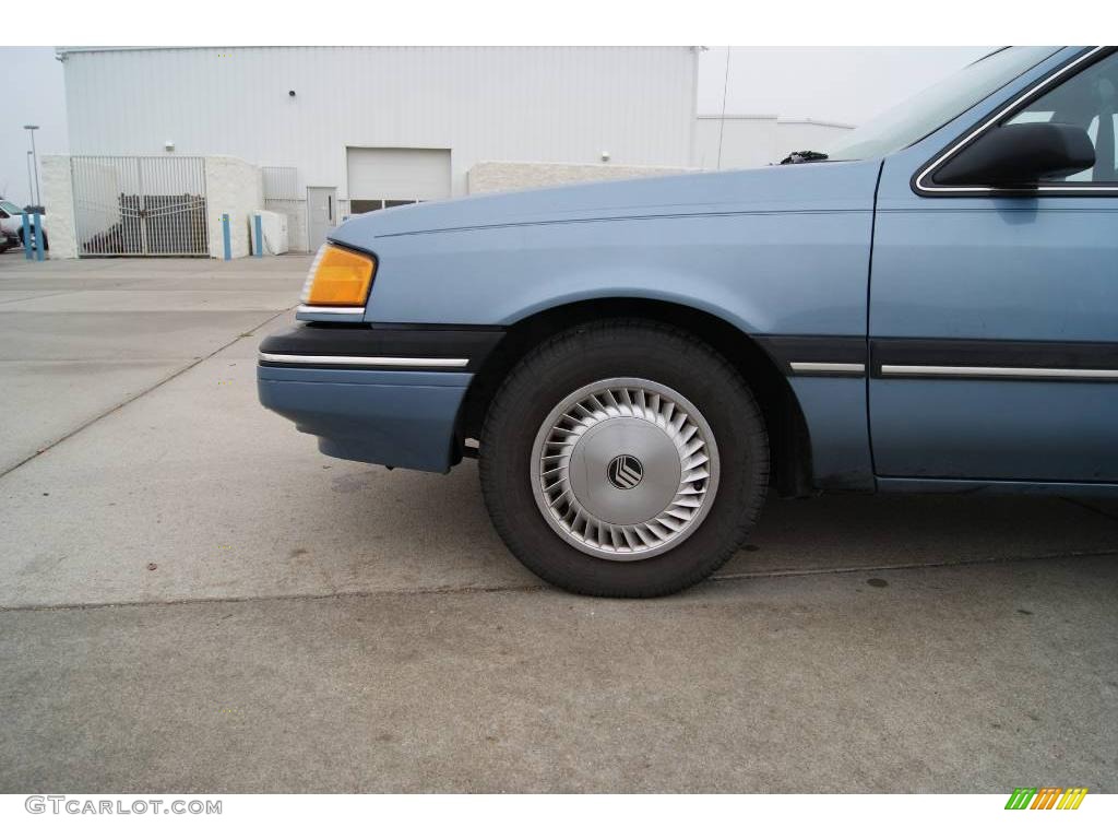 1991 Topaz LS Sedan - Crystal Blue Metallic / Blue photo #11