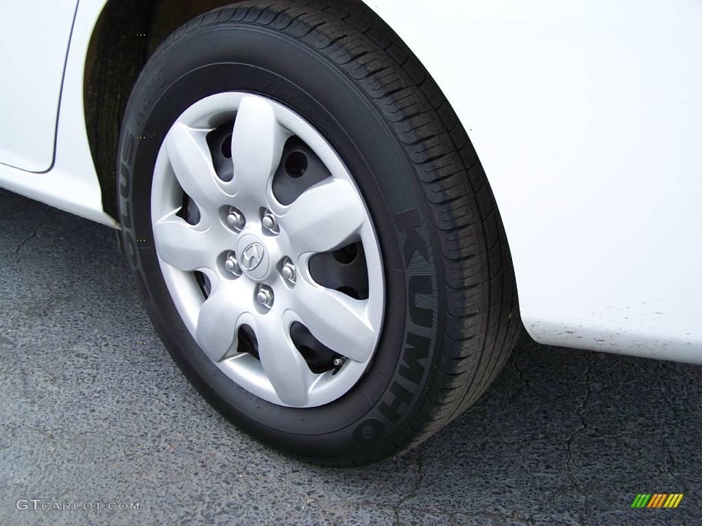 2009 Elantra GLS Sedan - Captiva White / Beige photo #5