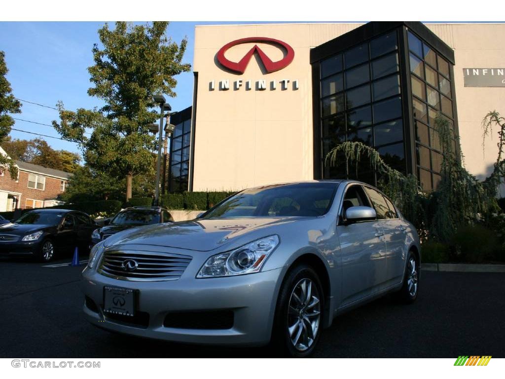 2008 G 35 x Sedan - Liquid Platinum Silver / Graphite photo #1