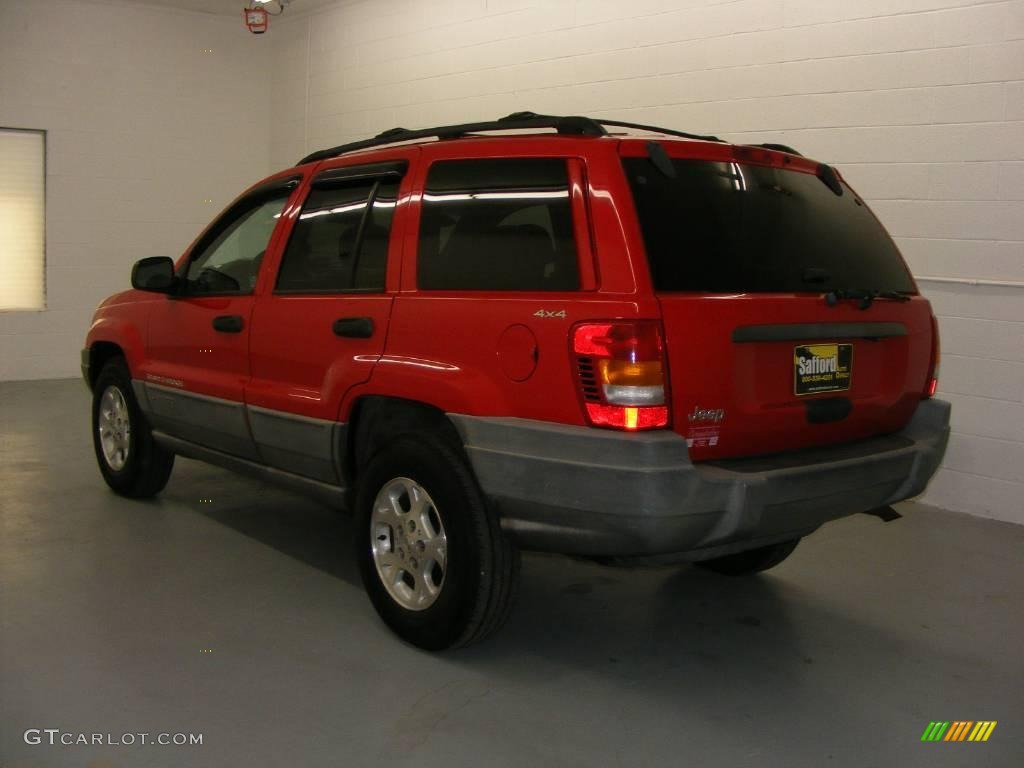 2000 Grand Cherokee Laredo 4x4 - Flame Red / Agate photo #4