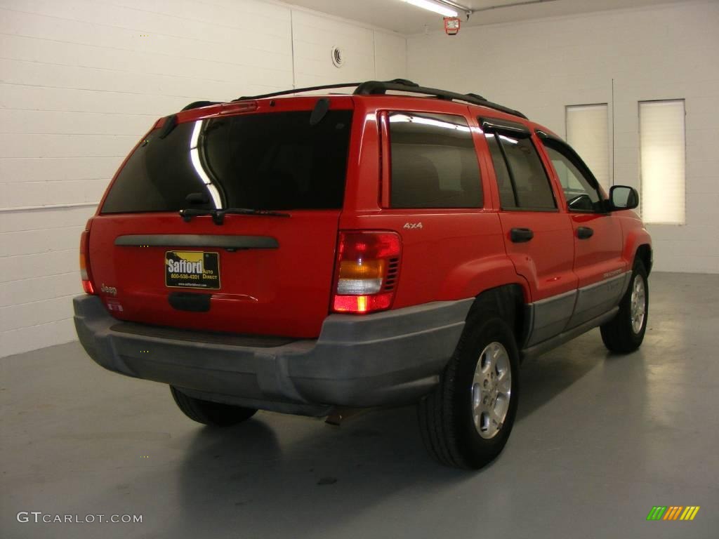 2000 Grand Cherokee Laredo 4x4 - Flame Red / Agate photo #6