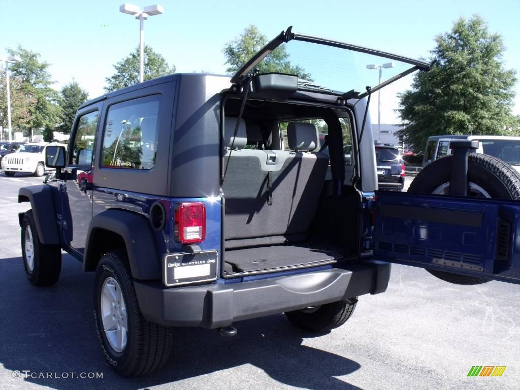 2010 Wrangler Sport 4x4 - Deep Water Blue Pearl / Dark Slate Gray/Medium Slate Gray photo #8