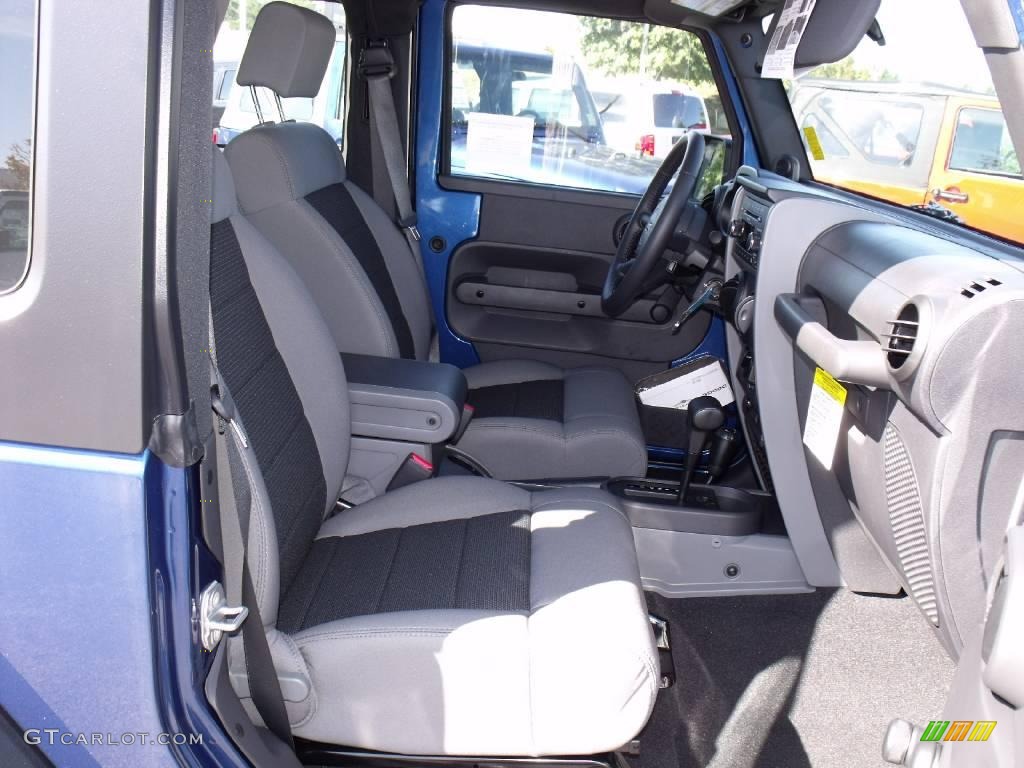 2010 Wrangler Sport 4x4 - Deep Water Blue Pearl / Dark Slate Gray/Medium Slate Gray photo #9