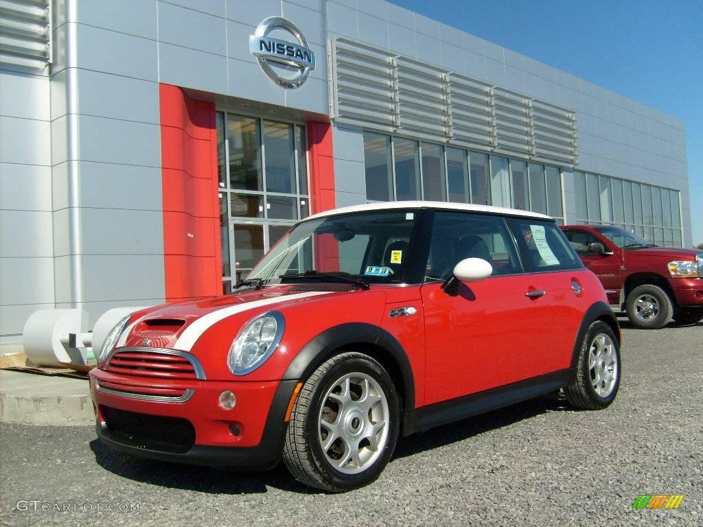 2003 Cooper S Hardtop - Chili Red / Space Grey/Panther Black photo #1