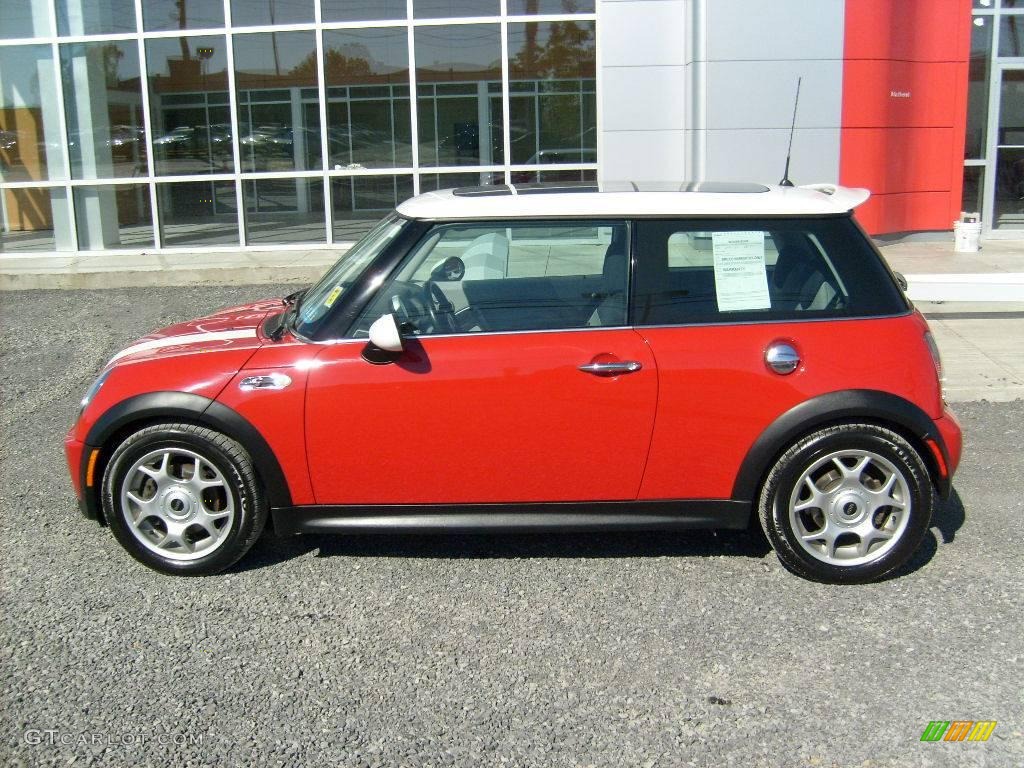 2003 Cooper S Hardtop - Chili Red / Space Grey/Panther Black photo #2