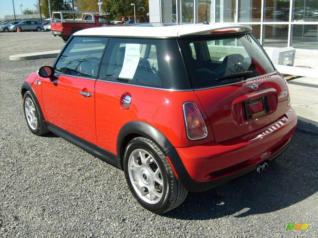 2003 Cooper S Hardtop - Chili Red / Space Grey/Panther Black photo #3