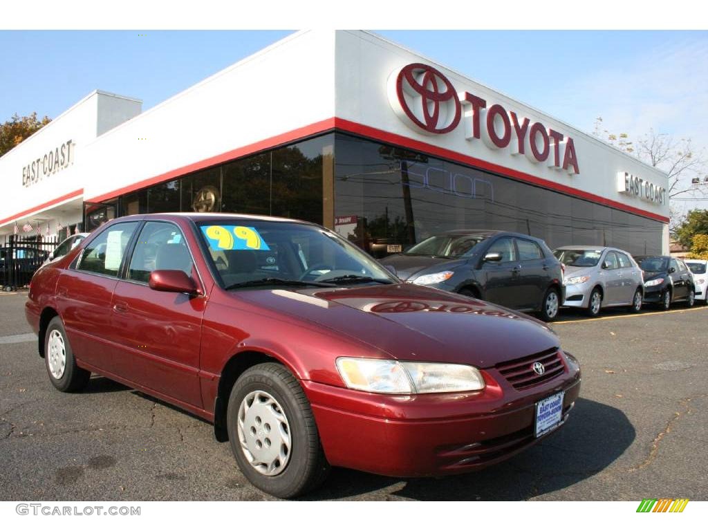 1999 Camry LE - Vintage Red Pearl / Oak photo #1