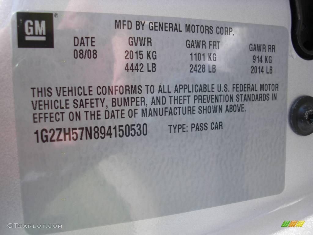2009 G6 GT Sedan - Quicksilver Metallic / Ebony photo #11